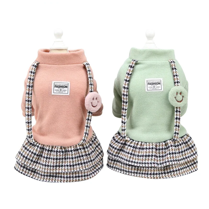 Winter Pet Dog Dress Cotton Warm Smile Dresses for Dogs Cats Soft Chihuahua Skirt Small Dogs Custom, As picture
Winter Pet Dog Dress Cotton Warm Smile Dresses for Dogs Cats Soft Chihuahua Skirt Small Dogs Custom, As picture