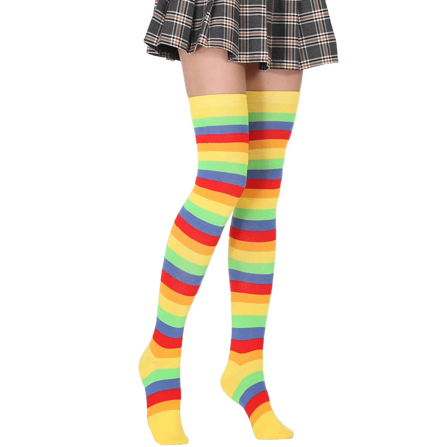 Cosplay Body Stocking Women Designer Stockings Rainbow Stripe Large Size Thigh High Over Knee Legs High Long Socks Rainbow, Custom color
Cosplay Body Stocking Women Designer Stockings Rainbow Stripe Large Size Thigh High Over Knee Legs High Long Socks Rainbow, Custom color
