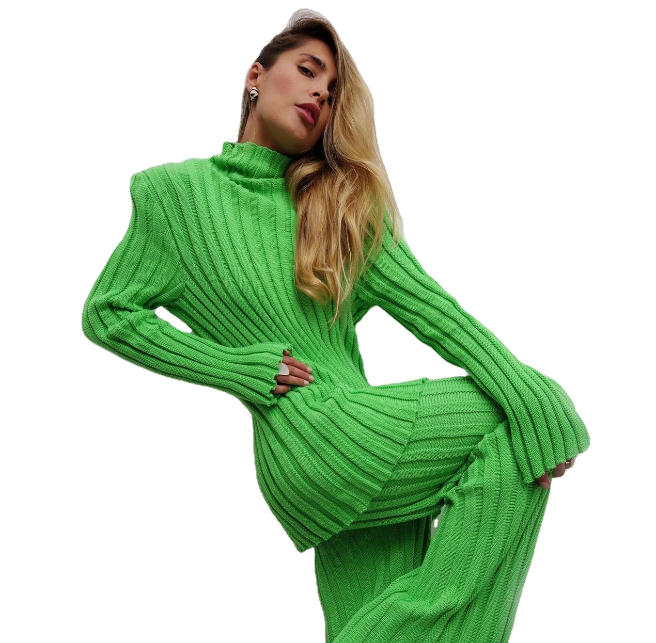 Fall Winter 2021 Women Rib Knitted Sweater Outfits Long Sleeve Shoulder Pads 2 Piece Set Loose Tracksuit Sweat Sets Lounge Wear, 8 colors as picture
Fall Winter 2021 Women Rib Knitted Sweater Outfits Long Sleeve Shoulder Pads 2 Piece Set Loose Tracksuit Sweat Sets Lounge Wear, 8 colors as picture