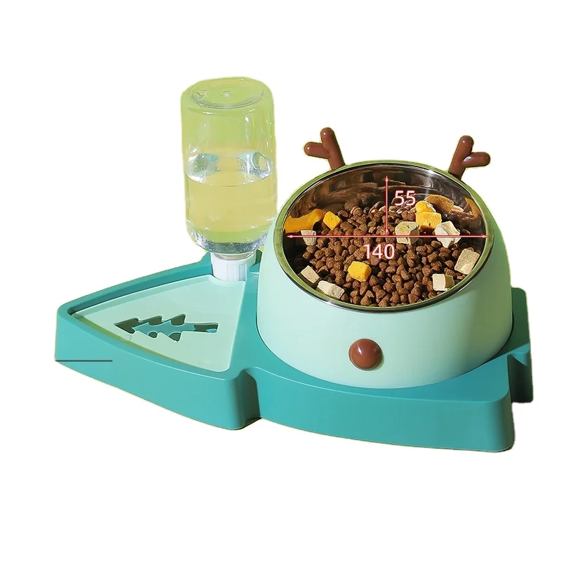 Smart Dog Cat Double Bowl Healthy Funny Plastic Stainless Steel Pet Feeder
Smart Dog Cat Double Bowl Healthy Funny Plastic Stainless Steel Pet Feeder