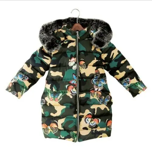 Cotton Padded Camouflage Warm Hooded Kids Girls Jacket Winter Parka Down Coat, Blue
Cotton Padded Camouflage Warm Hooded Kids Girls Jacket Winter Parka Down Coat, Blue
