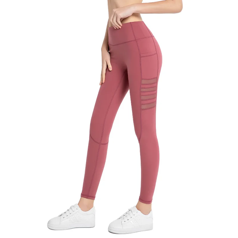 Breathable Mesh Striped Yoga Pants With Pockets Women High Waist Yoga Leggings Tummy Control Workout Sportswear Fitness Pants, 4 colors
Breathable Mesh Striped Yoga Pants With Pockets Women High Waist Yoga Leggings Tummy Control Workout Sportswear Fitness Pants, 4 colors