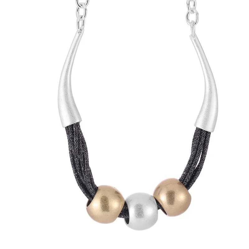 Neck Choker Necklace with Gold Silver Color Beads Collar Suspension Pendants 2021 Costume Jewelry for Women Gothic Accessories
Neck Choker Necklace with Gold Silver Color Beads Collar Suspension Pendants 2021 Costume Jewelry for Women Gothic Accessories