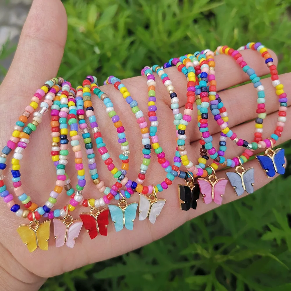 Colorful Rice Beads Butterfly Necklaces Women Bohemian Handmade Trendy Animal Pendant Beaded Necklace Choker Fashion Jewelry
Colorful Rice Beads Butterfly Necklaces Women Bohemian Handmade Trendy Animal Pendant Beaded Necklace Choker Fashion Jewelry
