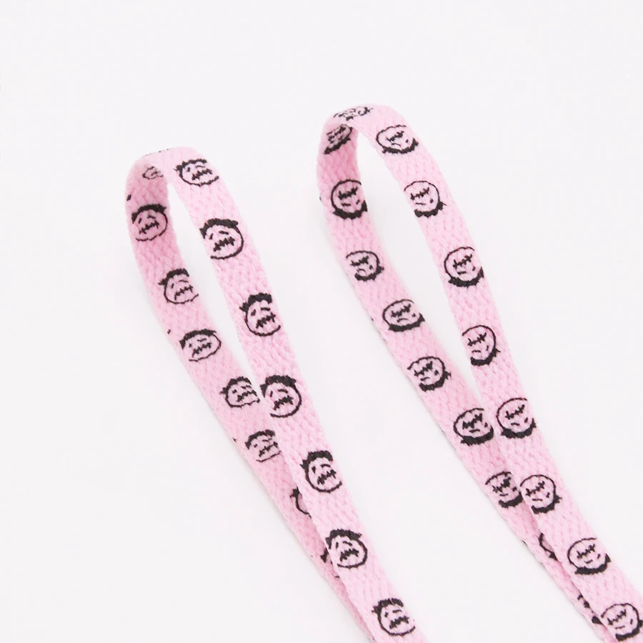 Weiou Professional Lace Supplier NEW ARRIVAL Flat printed cute shoelaces with little cartoon face 6 colors to available, White
Weiou Professional Lace Supplier NEW ARRIVAL Flat printed cute shoelaces with little cartoon face 6 colors to available, White