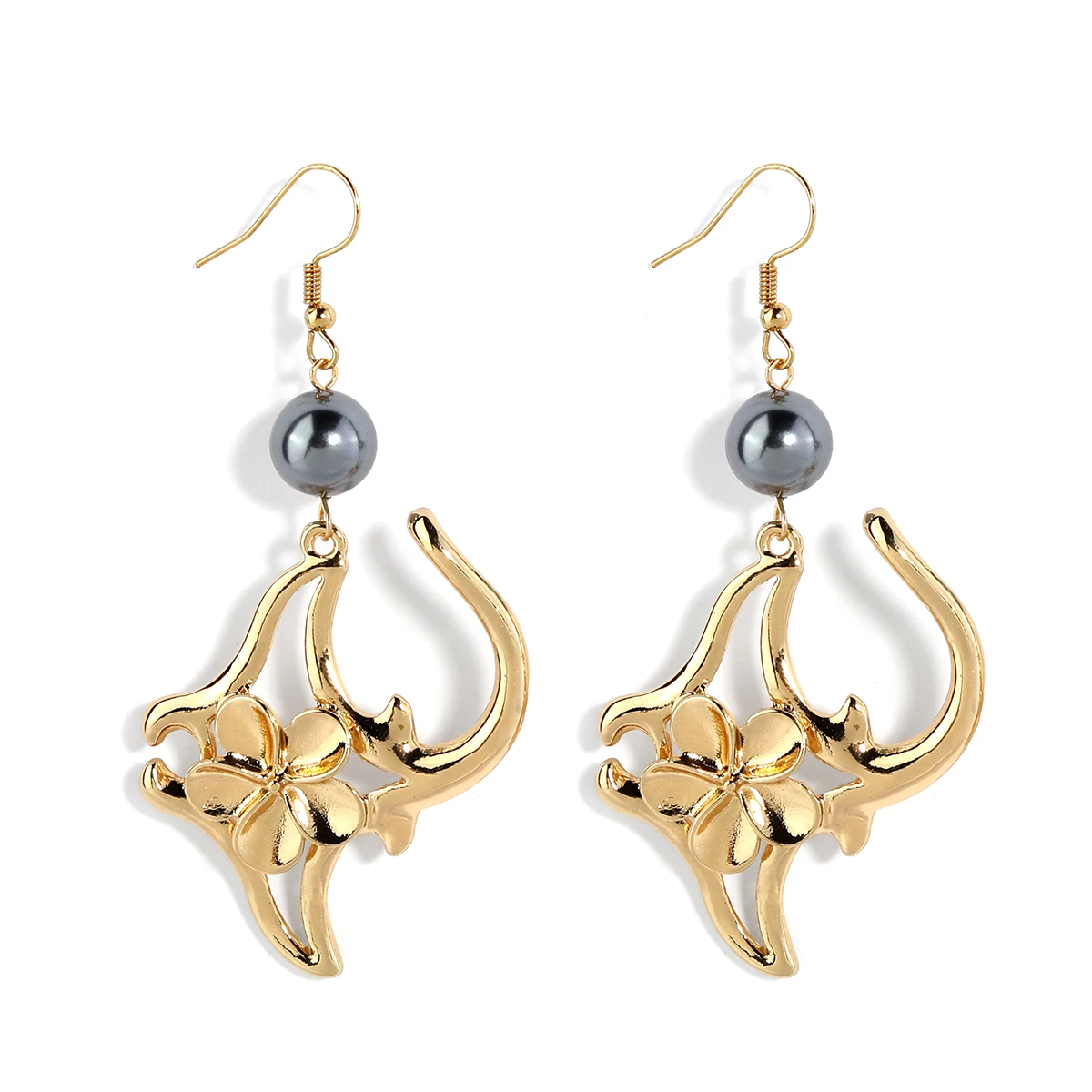 2023 Hawaiian New Design Fish And Flower Earrings Fashion Cute Gold Pearl Drop Earrings For Women Wholesale
2023 Hawaiian New Design Fish And Flower Earrings Fashion Cute Gold Pearl Drop Earrings For Women Wholesale