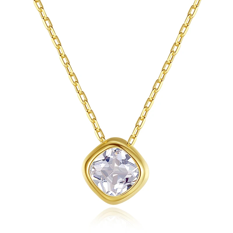 CZCITY High Quality Rhombic Pendant Necklace CZ Stone Pendant for Women Jewelry 925 Silver Necklaces
CZCITY High Quality Rhombic Pendant Necklace CZ Stone Pendant for Women Jewelry 925 Silver Necklaces