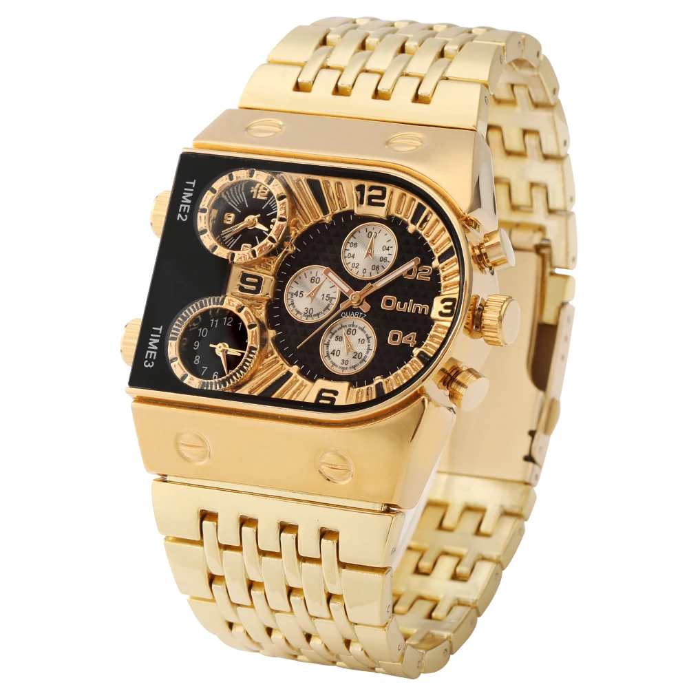 Watches Men Wrist Brand Luxury Gold Stainless Steel Strap Quartz Wristwatch Man Multi-Time Zone Male Watch Clock Hour
Watches Men Wrist Brand Luxury Gold Stainless Steel Strap Quartz Wristwatch Man Multi-Time Zone Male Watch Clock Hour