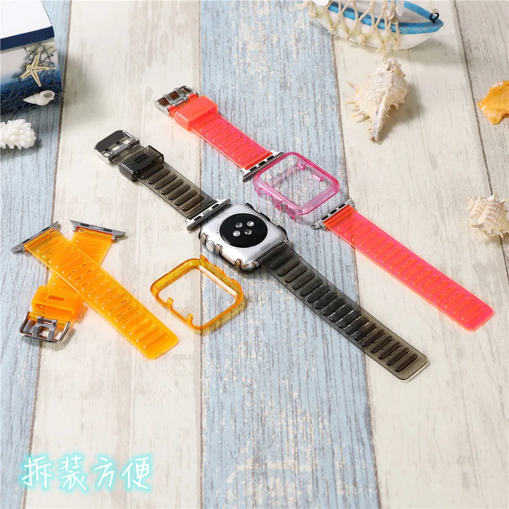 Candy Color Strap Band for Apple watch 38mm 40mm 44mm TPU Colorful Sport watch bands
Candy Color Strap Band for Apple watch 38mm 40mm 44mm TPU Colorful Sport watch bands