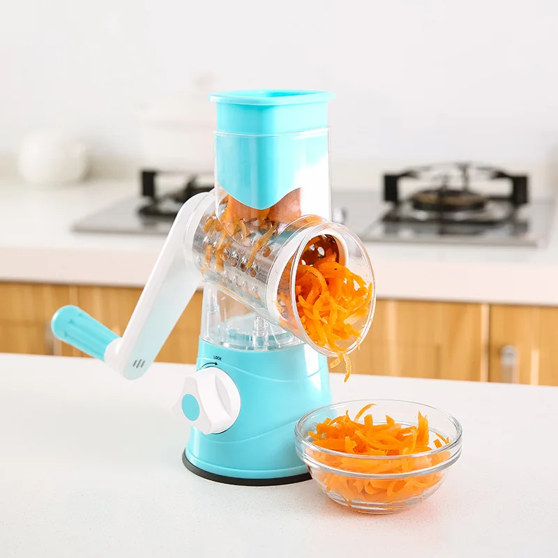 Multifunctional Manual Rotate Vegetable Cutter Mandoline Slicer Blades Kitchen Tool Stainless Steel Fruit & Vegetable Tools, Blue, green 
Multifunctional Manual Rotate Vegetable Cutter Mandoline Slicer Blades Kitchen Tool Stainless Steel Fruit & Vegetable Tools, Blue, green