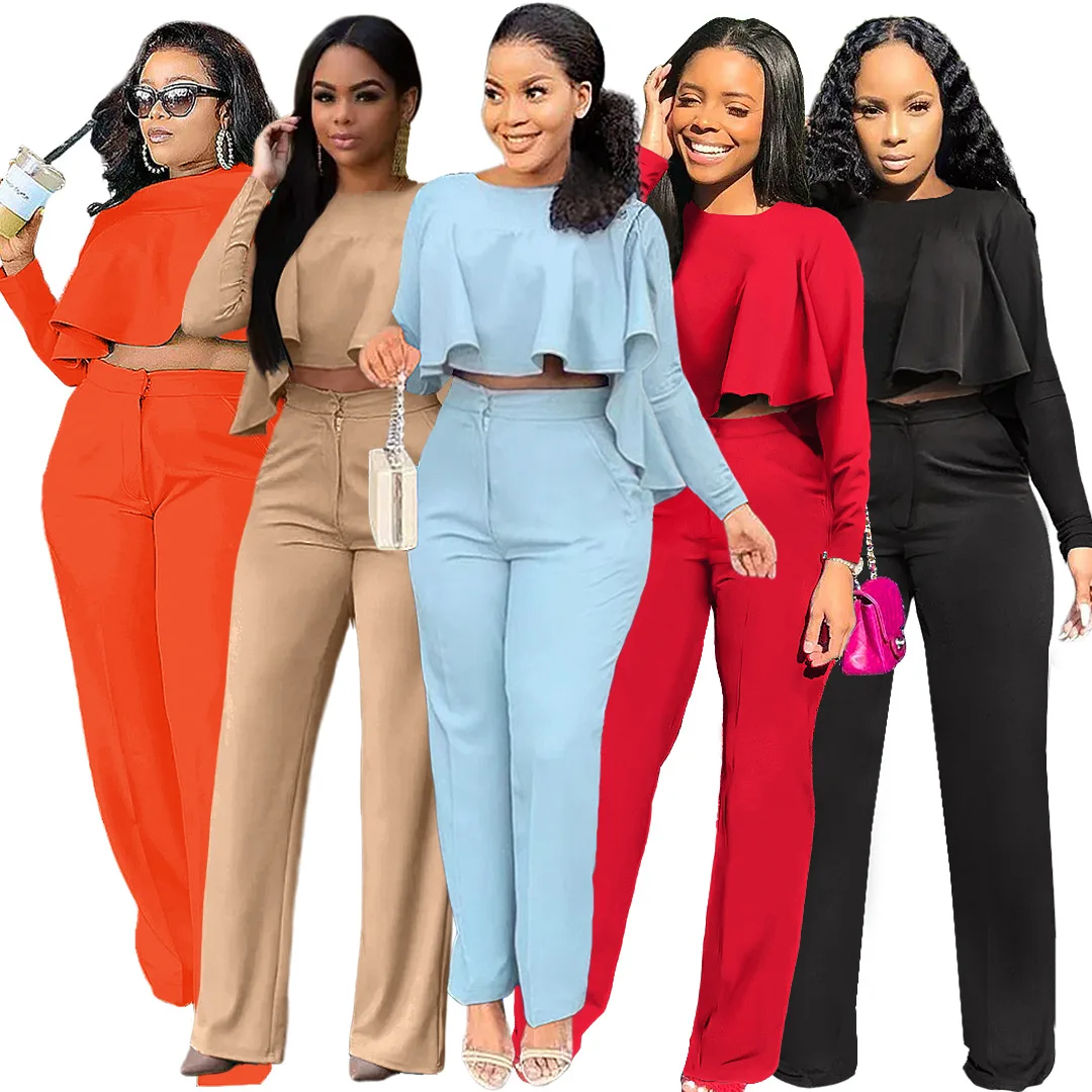 Best Design Pleated Top Two Piece Sport Jogging Sets Clothing Sets Fall Women 2 Piece Office Suits Pants Sexy 2 Piece
Best Design Pleated Top Two Piece Sport Jogging Sets Clothing Sets Fall Women 2 Piece Office Suits Pants Sexy 2 Piece