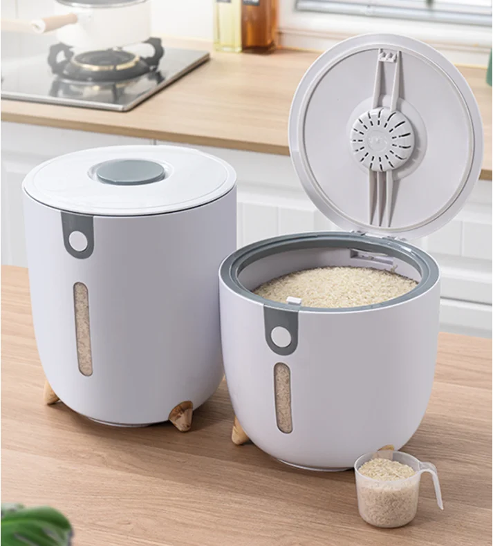 BBA308 5kg/10kg Abs Pest Control Moisture-proof Seal Flour Storage Tank Kitchen Home Restaurant Rice Storage Box
BBA308 5kg/10kg Abs Pest Control Moisture-proof Seal Flour Storage Tank Kitchen Home Restaurant Rice Storage Box