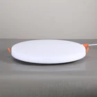 Frameless round square 22W slim recessed led ceiling panel light