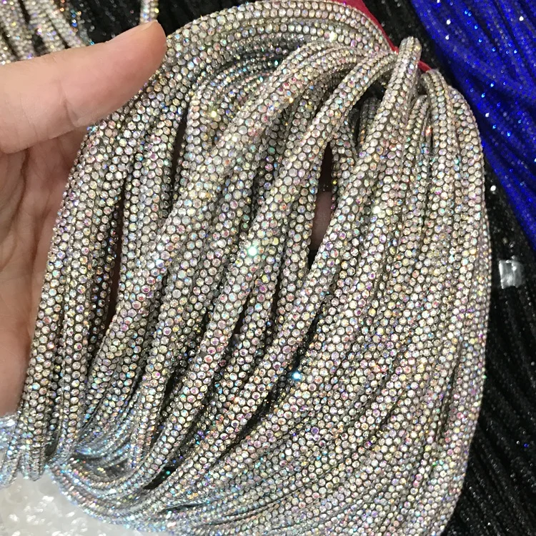 Colorful color glass diamond rope, rhinestone rope hose glittering decoration wedding accessories shoes clothing
Colorful color glass diamond rope, rhinestone rope hose glittering decoration wedding accessories shoes clothing