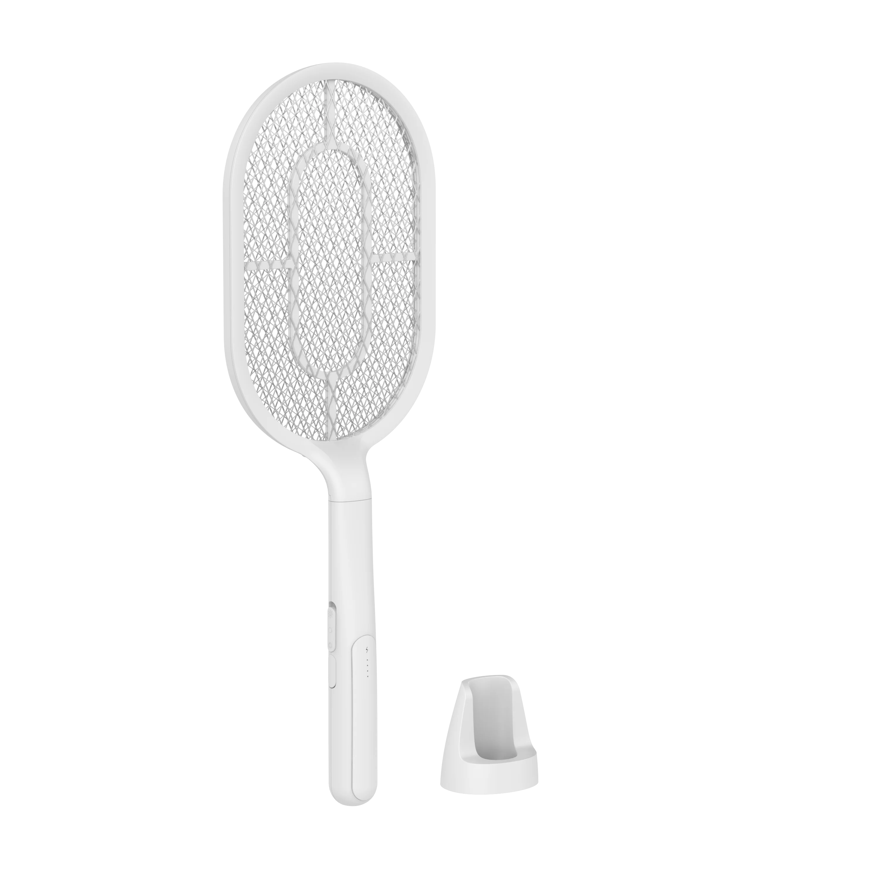 New design Bent Handle electronic kill mosquito swatter with LED night light and battery indicator
New design Bent Handle electronic kill mosquito swatter with LED night light and battery indicator
