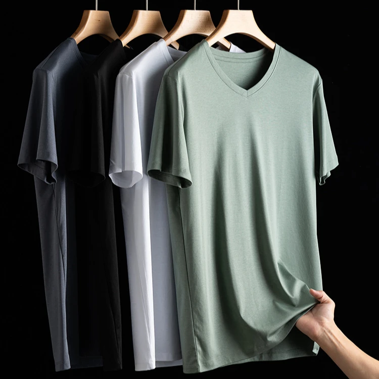 2021 Fashion New Design Sustainable fiber Summer Top Short Sleeve Breathable Men Blank V Neck Tshirts
2021 Fashion New Design Sustainable fiber Summer Top Short Sleeve Breathable Men Blank V Neck Tshirts