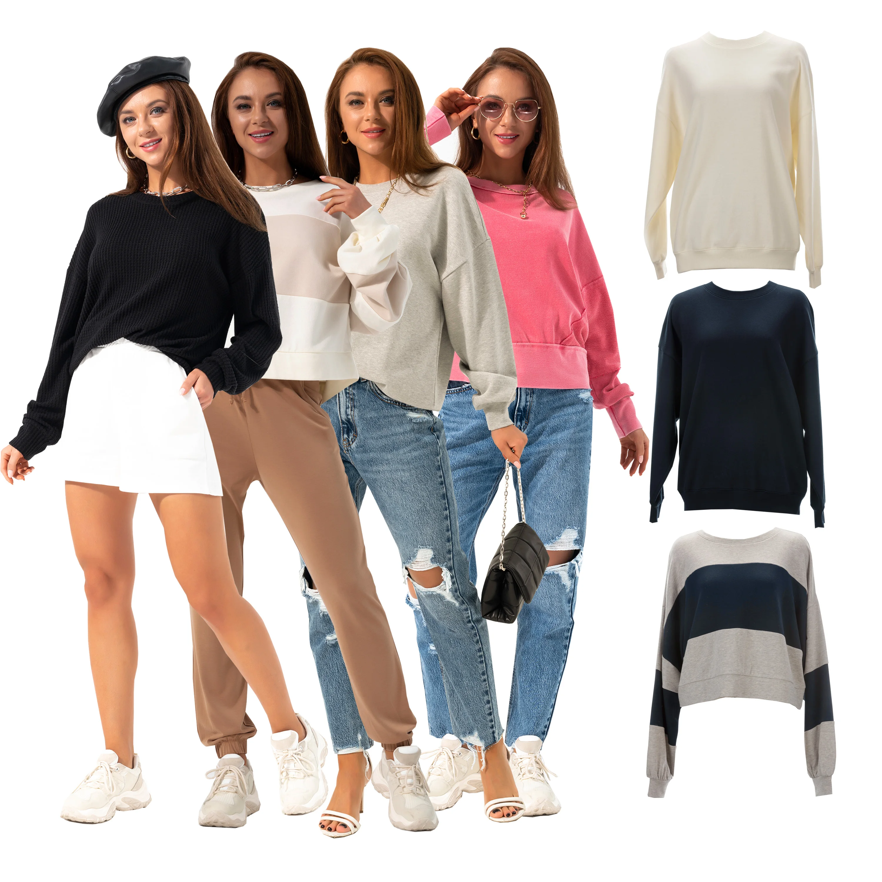 Ladies Long Sleeve Waffle Tie Front Top Fleece Plain Custom Women Crewneck Sweatshirt, Customized color
Ladies Long Sleeve Waffle Tie Front Top Fleece Plain Custom Women Crewneck Sweatshirt, Customized color