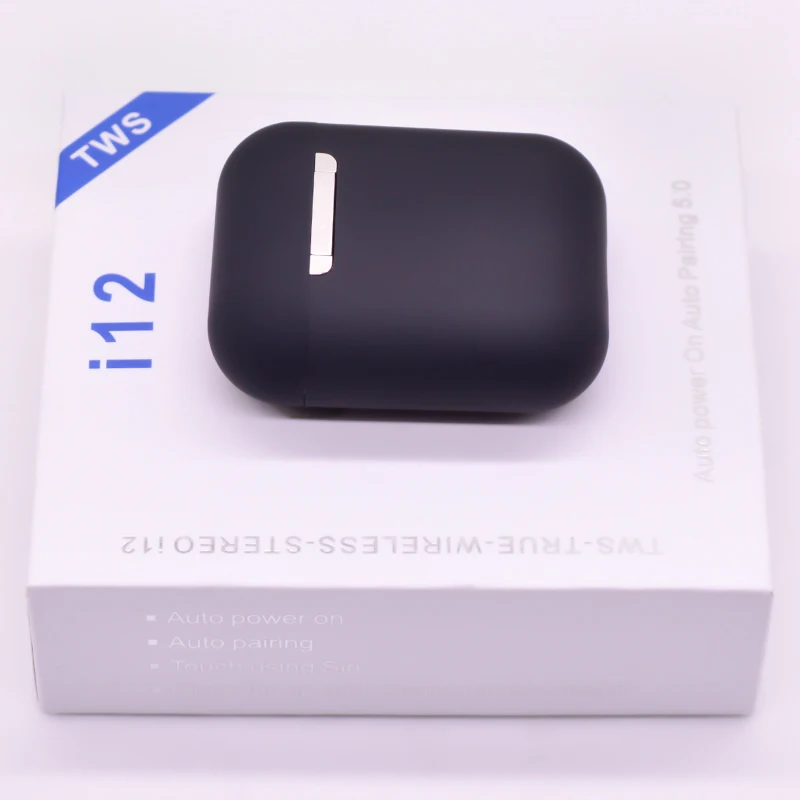 Mini wireless head phones bluetooth headset original i12 tws earphones - ANKUX.COM