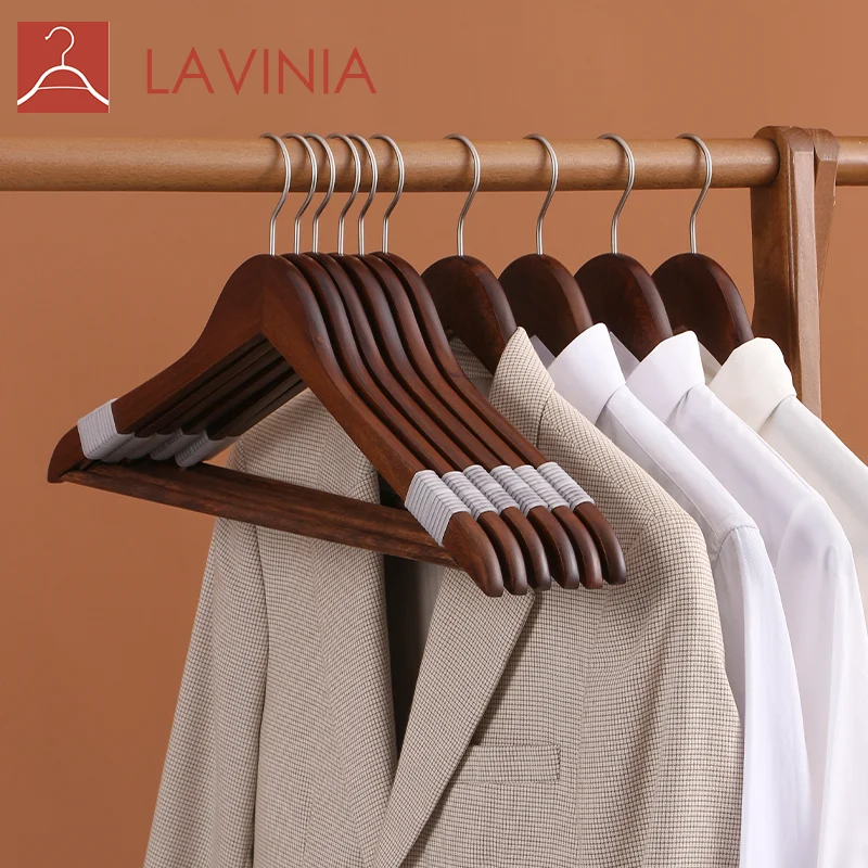 Solid wood household clothes hangers non-slip non-marking wooden hanger clothing store drying clothes rack, Retro
Solid wood household clothes hangers non-slip non-marking wooden hanger clothing store drying clothes rack, Retro