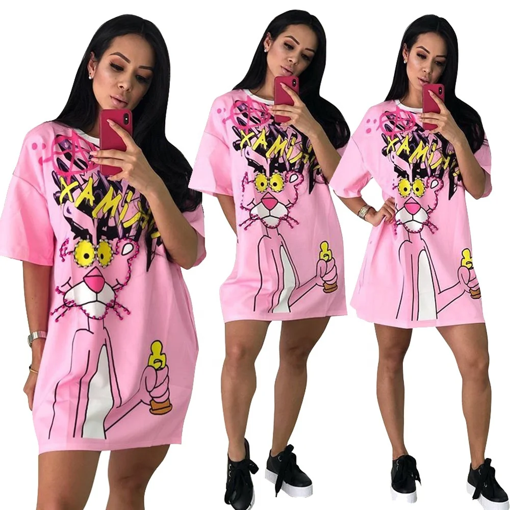 Zoom Life 2020 New Arrival Pink Panther Print T-shirt Dress Women Slim Half Sleeve Mini Casual Bodycon Turtleneck Viscose Dress
Zoom Life 2020 New Arrival Pink Panther Print T-shirt Dress Women Slim Half Sleeve Mini Casual Bodycon Turtleneck Viscose Dress