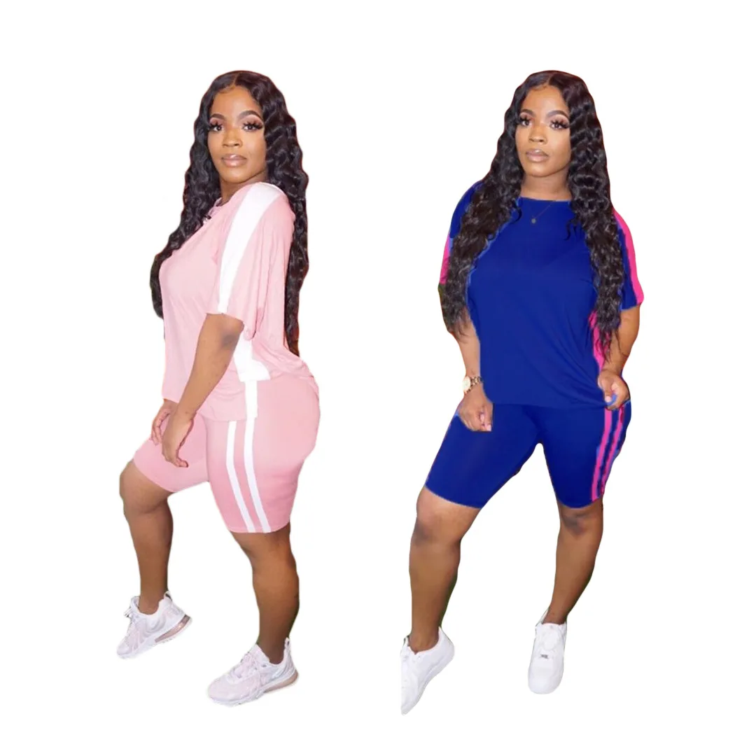 White Striped Patchwork Shirt and Shorts Set Solid Color Casual Womens 2 Piece Outfit Plus Size Summer Shorts Set, Pink, blue
White Striped Patchwork Shirt and Shorts Set Solid Color Casual Womens 2 Piece Outfit Plus Size Summer Shorts Set, Pink, blue
