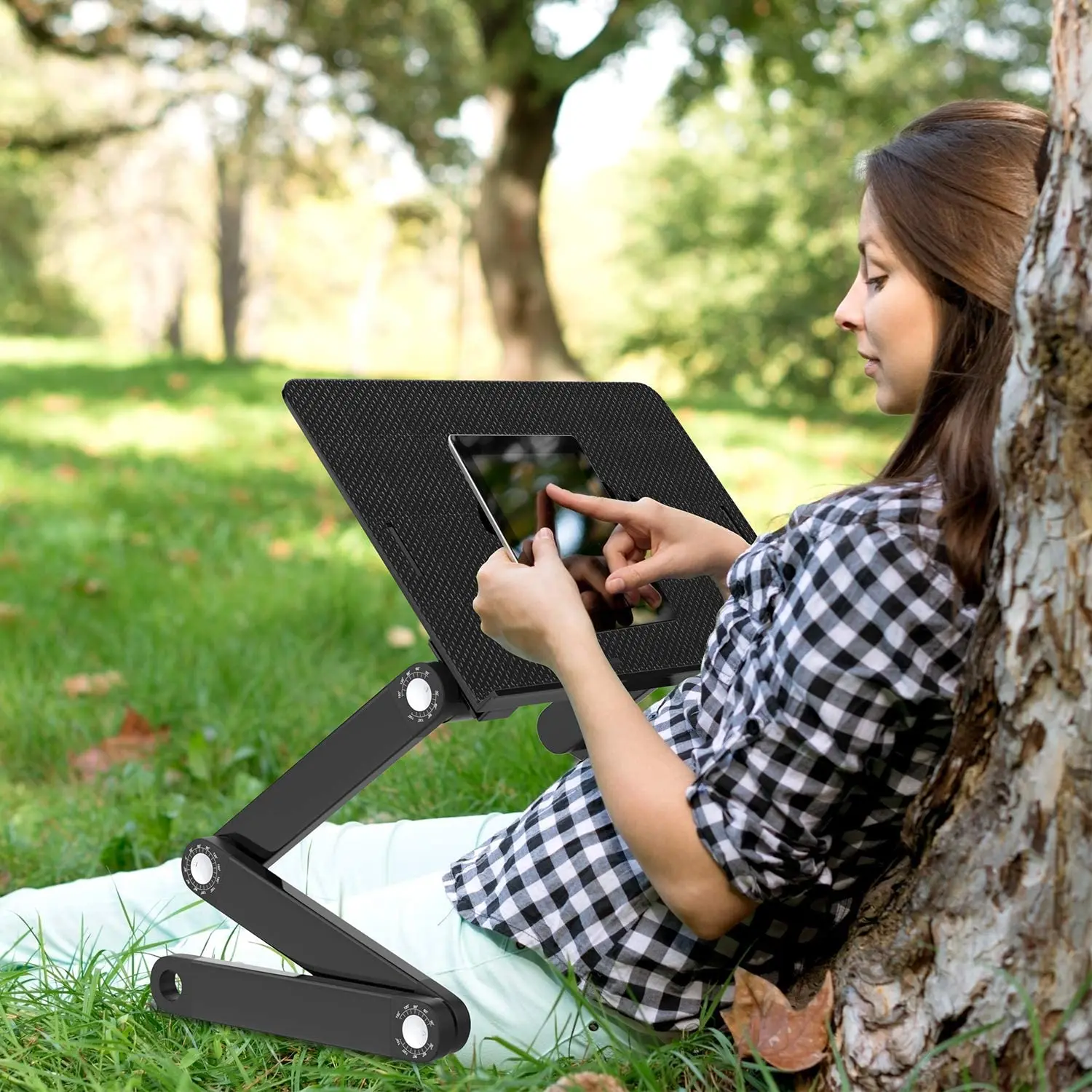 Amazon best selling Collapsible Ergonomic Laptop Notebook Stand For Bed