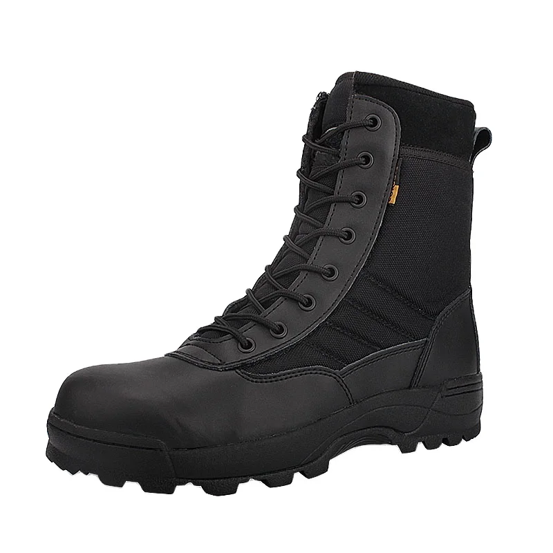2021 manufacturer cheap military zipper safety shoes tactical army ankle boots, Black
2021 manufacturer cheap military zipper safety shoes tactical army ankle boots, Black
