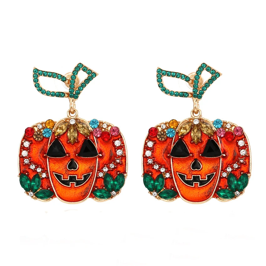 2021 Halloween Earrings Vintage Crystal Ghost Pumpkin Pendant Christmas Gift Punk Exaggerate Jewelry
2021 Halloween Earrings Vintage Crystal Ghost Pumpkin Pendant Christmas Gift Punk Exaggerate Jewelry