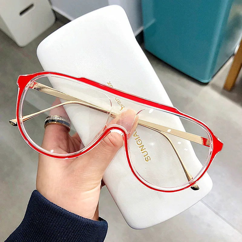 LBAshades Oversized One Piece Glasses Frames Women Fashion 2021 Blue Light Blocking Eyeglasses Optical Glasses Frames Men
LBAshades Oversized One Piece Glasses Frames Women Fashion 2021 Blue Light Blocking Eyeglasses Optical Glasses Frames Men
