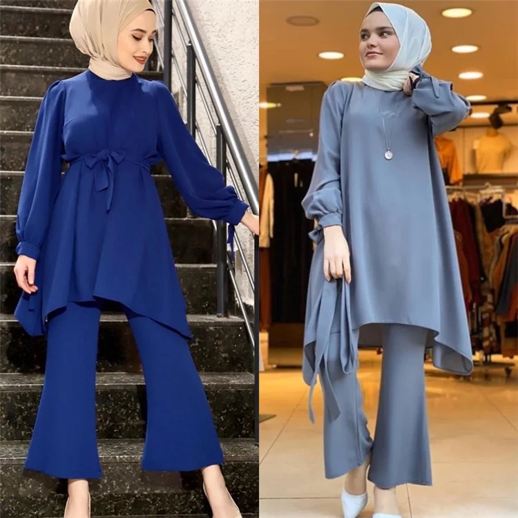 Wholesale Turkish Women Islamic Clothing Muslim Casual Set Clothes Arabic Casual Ladies Clothes Abaya Set, 2 color in stock also accept customized color
Wholesale Turkish Women Islamic Clothing Muslim Casual Set Clothes Arabic Casual Ladies Clothes Abaya Set, 2 color in stock also accept customized color