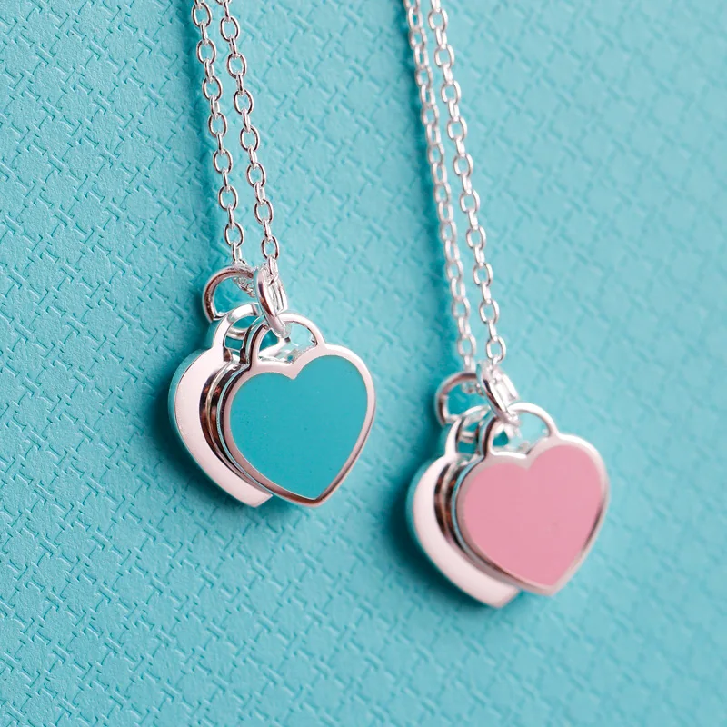 925 Sterling Silver Necklace Red Green Pink Heart Pendant Necklace for Women Girlfriend Heart Gift Necklaces Jewelry, As photo
925 Sterling Silver Necklace Red Green Pink Heart Pendant Necklace for Women Girlfriend Heart Gift Necklaces Jewelry, As photo