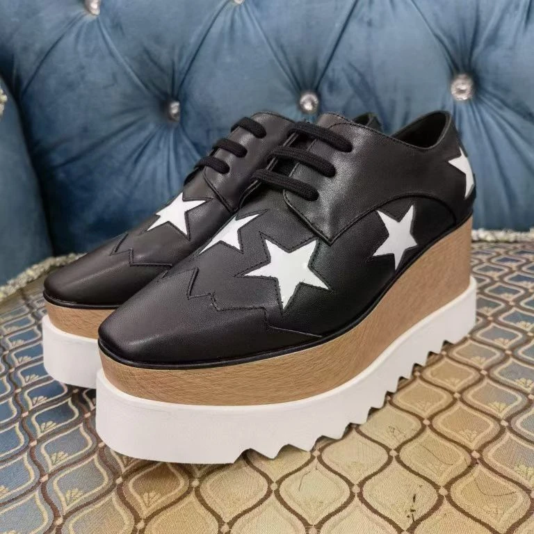 Genuine Leather Luxury Women Wedge Shoes Designer Brand Stars Sneakers Lady Fashion Casual Creeper
Genuine Leather Luxury Women Wedge Shoes Designer Brand Stars Sneakers Lady Fashion Casual Creeper
