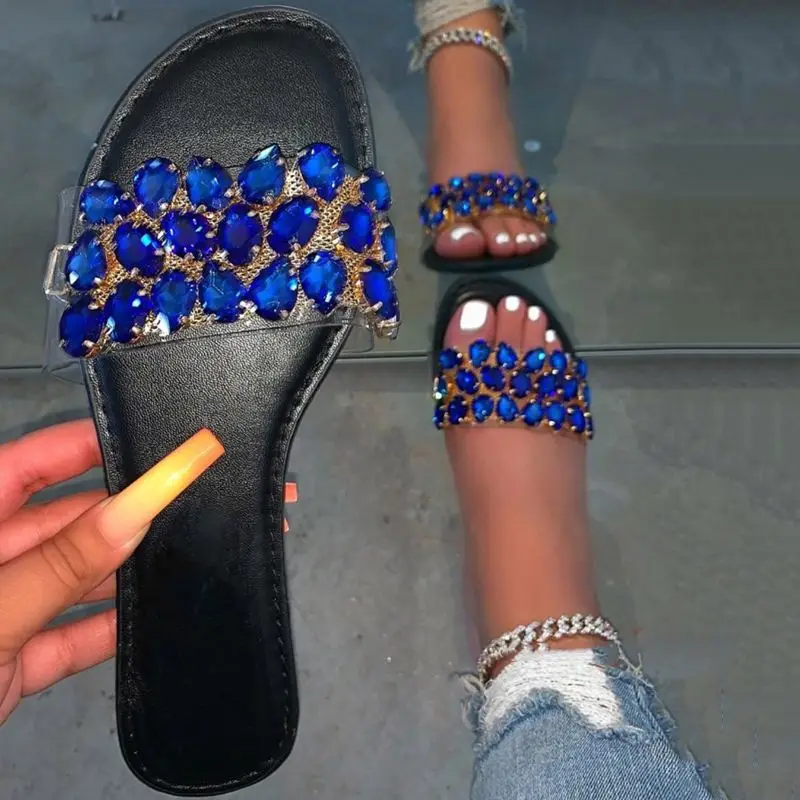 Bright Diamond Slippers Spring/Summer New 2020 Sin Crystal Sandals For Women Gemstone Slides Accupressure Stone
Bright Diamond Slippers Spring/Summer New 2020 Sin Crystal Sandals For Women Gemstone Slides Accupressure Stone