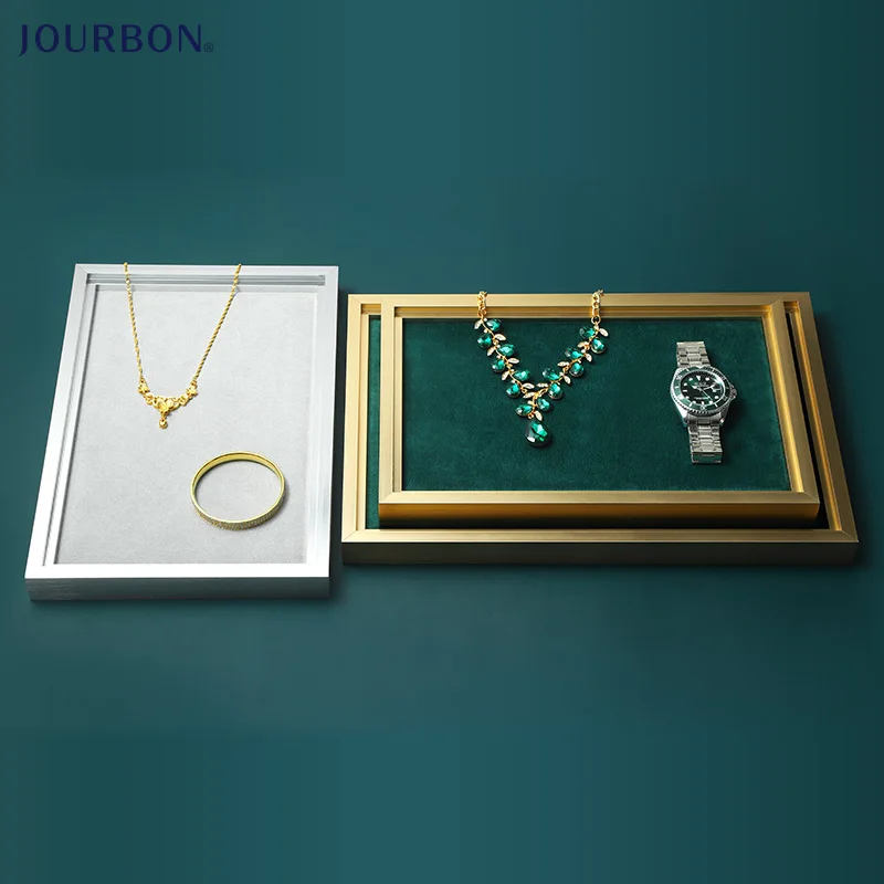 Jourbon luxury Watch Bracelet Metal pendant jewelry tray display props stackable store jewelry display tray rings, Green, gray
Jourbon luxury Watch Bracelet Metal pendant jewelry tray display props stackable store jewelry display tray rings, Green, gray