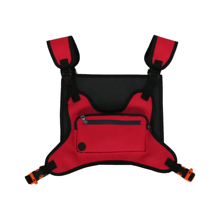 Wholesale fashion reflective men vest strap crossbody should sling bag custom chest rig bag, Customized
Wholesale fashion reflective men vest strap crossbody should sling bag custom chest rig bag, Customized