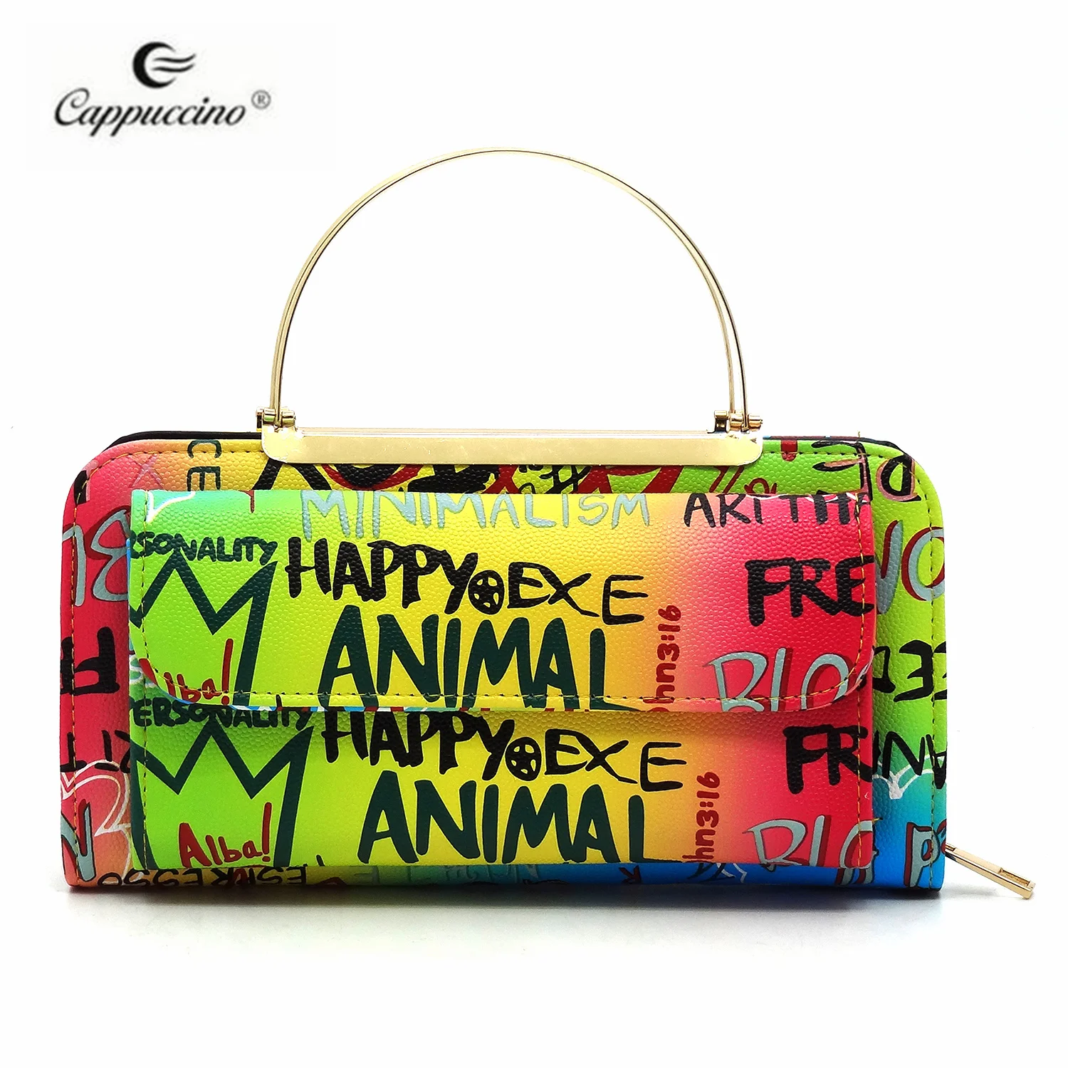 2021 fashions women Fashion Faux vegan leather Multi Graffiti Print Round Top Handle phone case for kids, More
2021 fashions women Fashion Faux vegan leather Multi Graffiti Print Round Top Handle phone case for kids, More