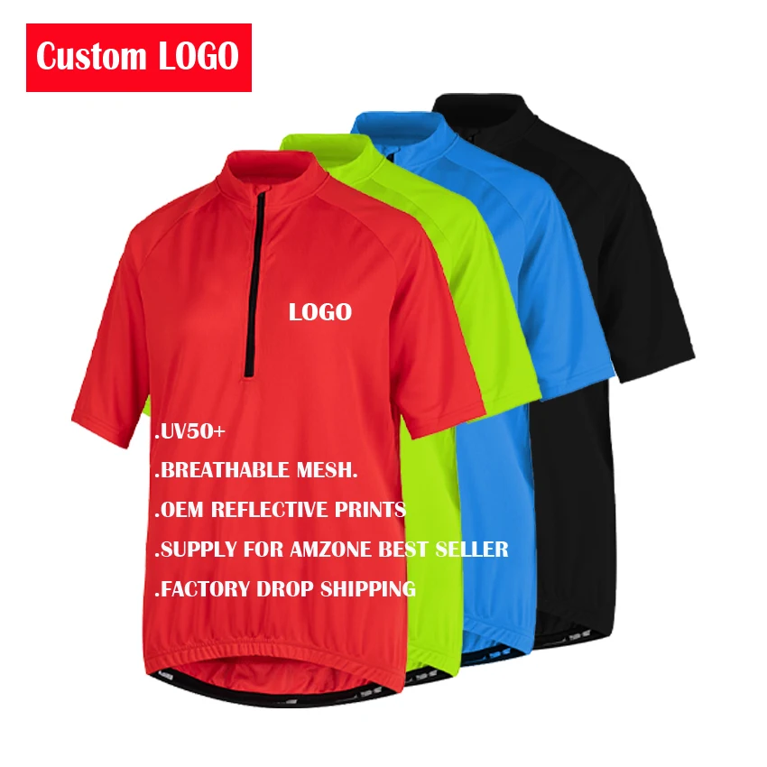 Factory Custom Amazon UV50+ Men Cycling Bike Jersey Short Sleeve with 3 Rear Pockets Cycling Wear Blank Mens Cycling Jersey
Factory Custom Amazon UV50+ Men Cycling Bike Jersey Short Sleeve with 3 Rear Pockets Cycling Wear Blank Mens Cycling Jersey