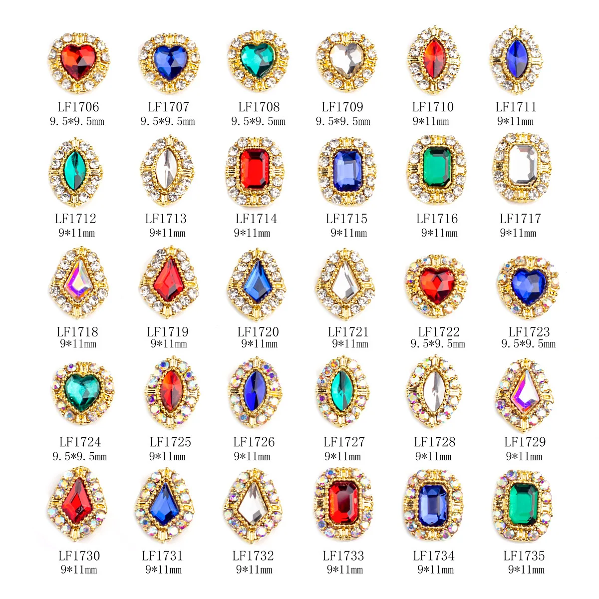 NAR007 31 Styles Horse eye glitter for nails Rhinestones summer nail decorations Waterdrop nail accessories wholesale
NAR007 31 Styles Horse eye glitter for nails Rhinestones summer nail decorations Waterdrop nail accessories wholesale