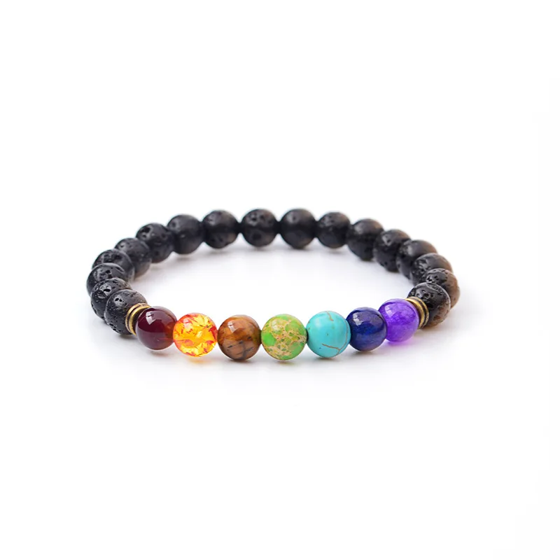 Hot Sale Natural Agate Lava Rock Energy Volcanic Stone Chakra Colorful Bead Bracelet Bracelet
Hot Sale Natural Agate Lava Rock Energy Volcanic Stone Chakra Colorful Bead Bracelet Bracelet