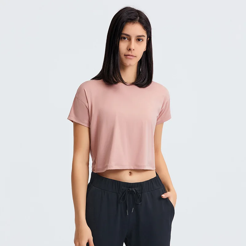 New Arrival Sportswear Outdoor Running Loose Quick Dry Plain Crop Top Tshirt for Women Short Wholesale
New Arrival Sportswear Outdoor Running Loose Quick Dry Plain Crop Top Tshirt for Women Short Wholesale
