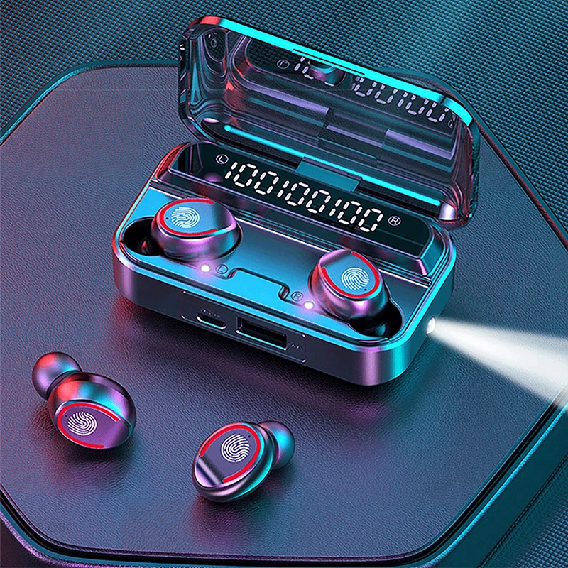 F9-3 Tws Wireless Earphone Headphone Touch in Ear Mini Earbuds Stereo Hand Free Headphones With Flashlight
F9-3 Tws Wireless Earphone Headphone Touch in Ear Mini Earbuds Stereo Hand Free Headphones With Flashlight