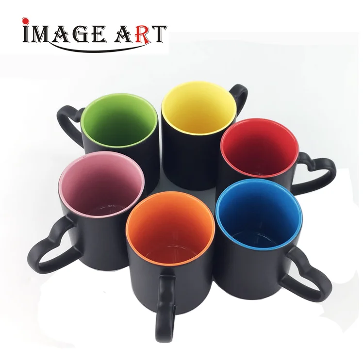Heart Handle Inner Colorful Magic Mug with Sublimation Coating
Heart Handle Inner Colorful Magic Mug with Sublimation Coating