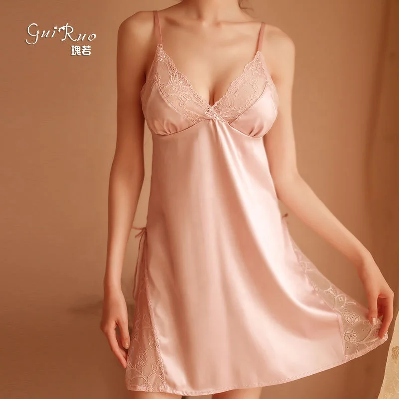2021 new hot selling plus size Sexy pajamas temptation halter underwear nightdress female lace suspender skirt, Refer to the picture
2021 new hot selling plus size Sexy pajamas temptation halter underwear nightdress female lace suspender skirt, Refer to the picture