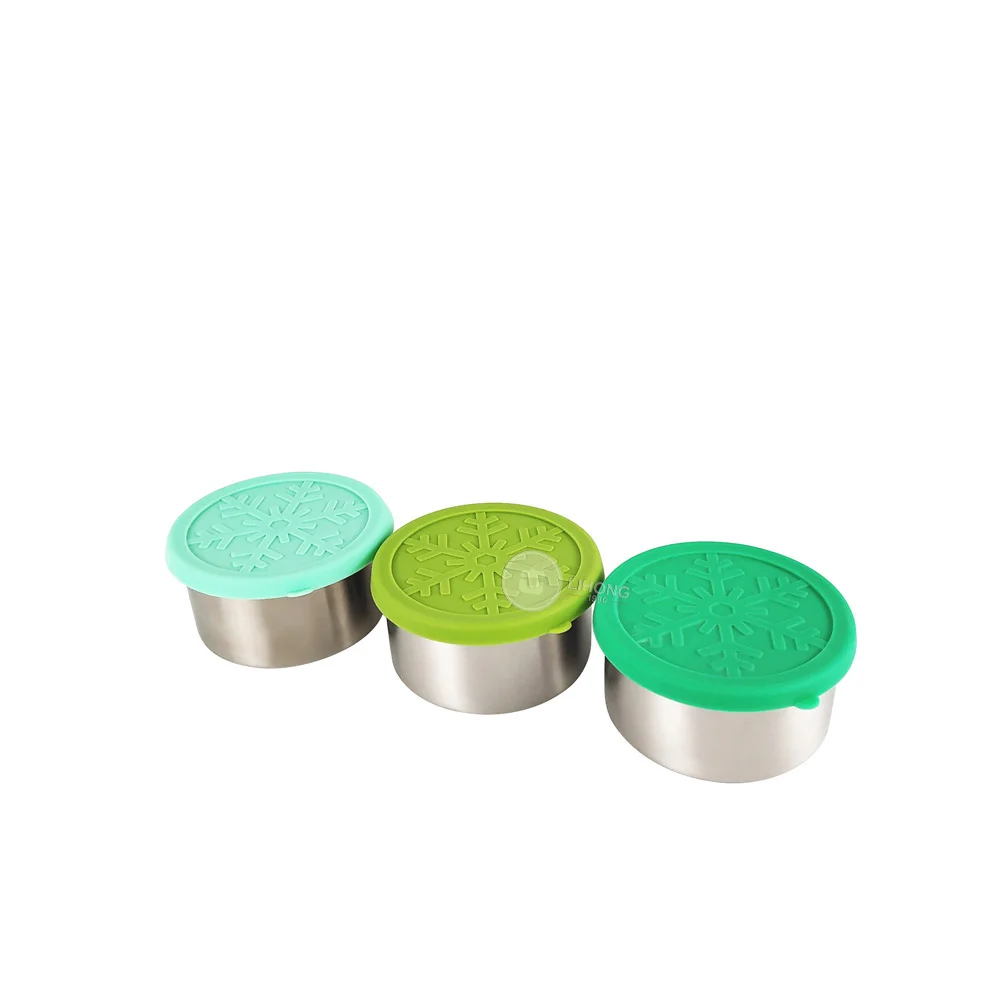 ECO friendly sealed air tight round shape mini 50ml stainless steel 304 food container for food Kids lunch box with silicone lid
ECO friendly sealed air tight round shape mini 50ml stainless steel 304 food container for food Kids lunch box with silicone lid