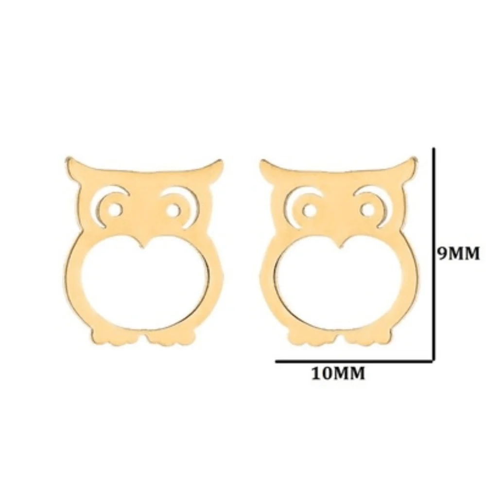 stainless steel earrings owl charm stud earring jewelry earrings studs for women wholesale, Multi
stainless steel earrings owl charm stud earring jewelry earrings studs for women wholesale, Multi