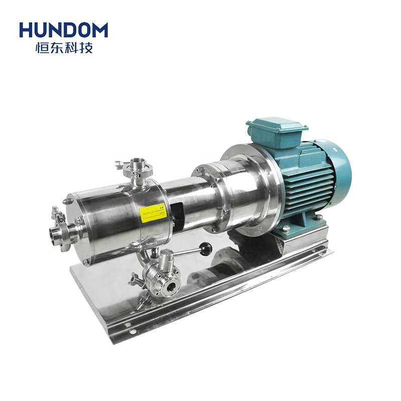 Three stage in line high shear emulsifier/homogenizer/xanthan gum mixing pump
Three stage in line high shear emulsifier/homogenizer/xanthan gum mixing pump