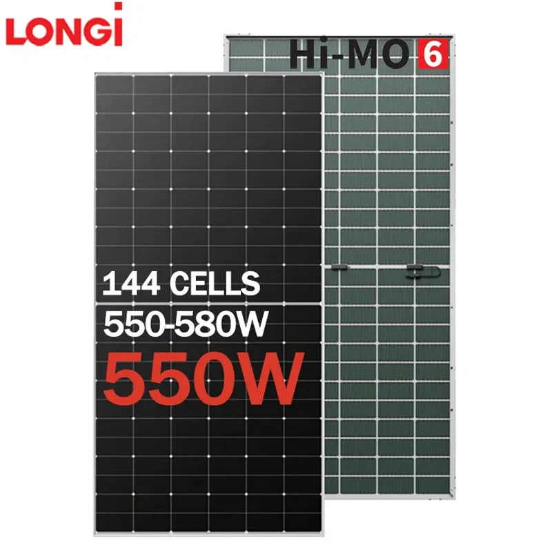 

Longi 425W 430W 435W 440W 445W 450W 455W 166 Bifacial solar panel half cell HIMO 6 SOLAR PANELS