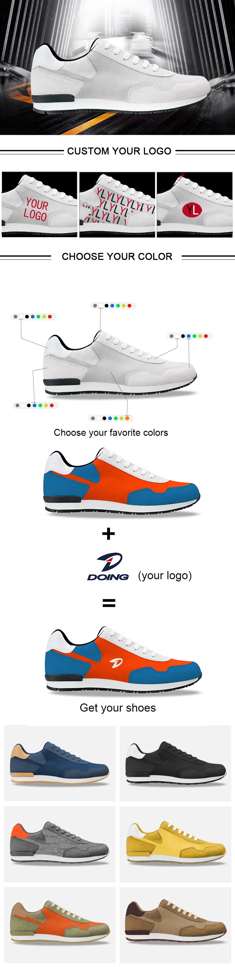 Low Moq Factory Big Size Custom Logo Design Supplier Men Women Kid Casual Running Sneaker Retro Forrest Gump Sport Shoes