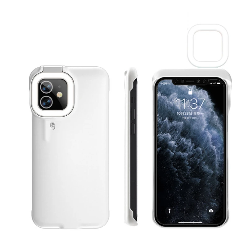Suitable for iPhone11 pro max smart phone luxury back case protective cover LED ring light mobile phone rear shell wholesale
Suitable for iPhone11 pro max smart phone luxury back case protective cover LED ring light mobile phone rear shell wholesale