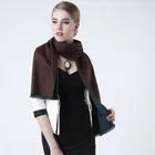 High quality Customized plain color lady shawl 100% pure silk scarf silk woven scarf big size